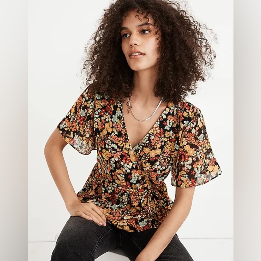 Madewell Floral Blouse